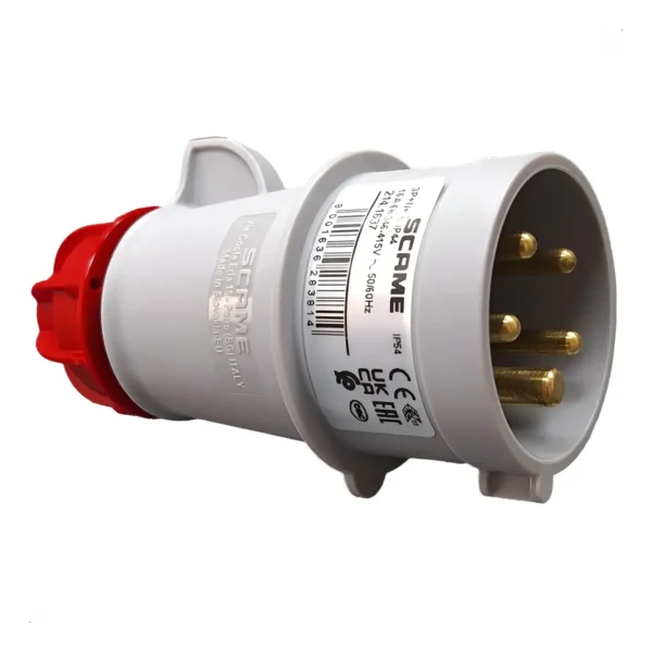 FICHA IP44 3P+N+T 16A 380V 6H XENIA